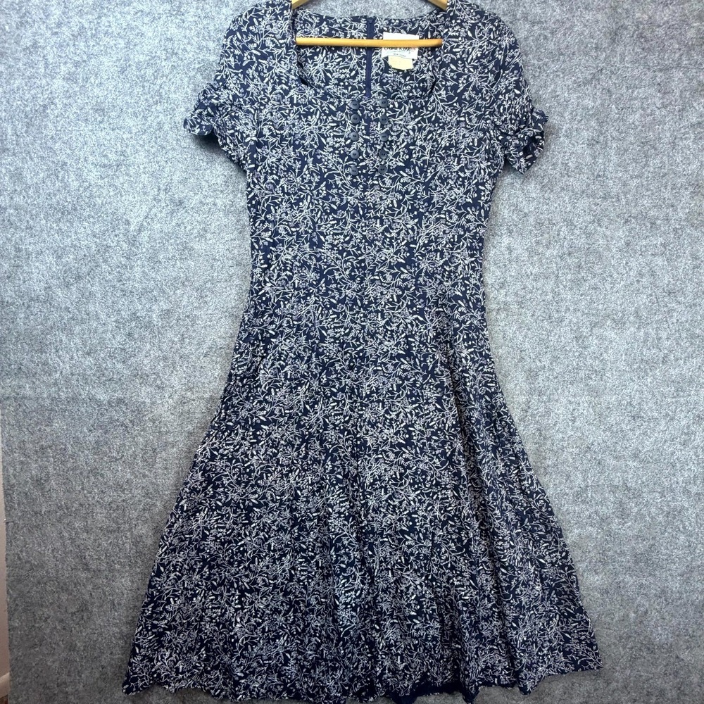 Vintage Olivia Rose Dress Womens 8 Blue White Indie Sleaze Y2K Soft Girl Skater
